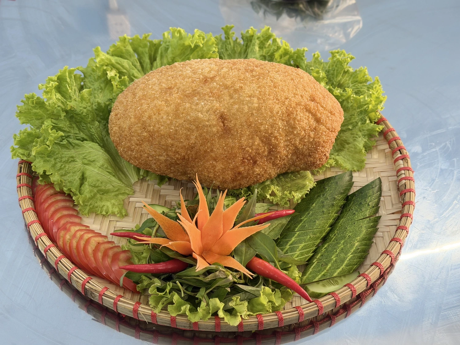 Gà bó xôi Tứ Quý